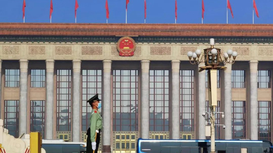 這就是今天早上的人民大會(huì)堂！