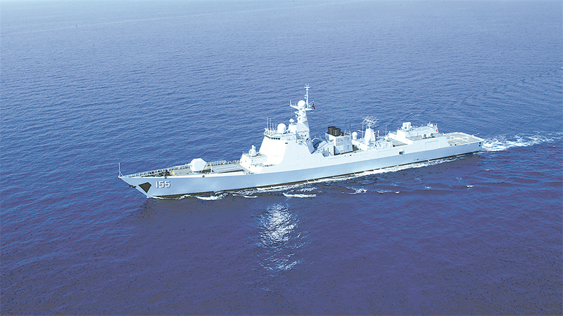 二十大精神進(jìn)軍營(yíng)丨海軍某驅(qū)逐艦支隊(duì)南京艦：航跡作證，奮進(jìn)強(qiáng)軍新征程