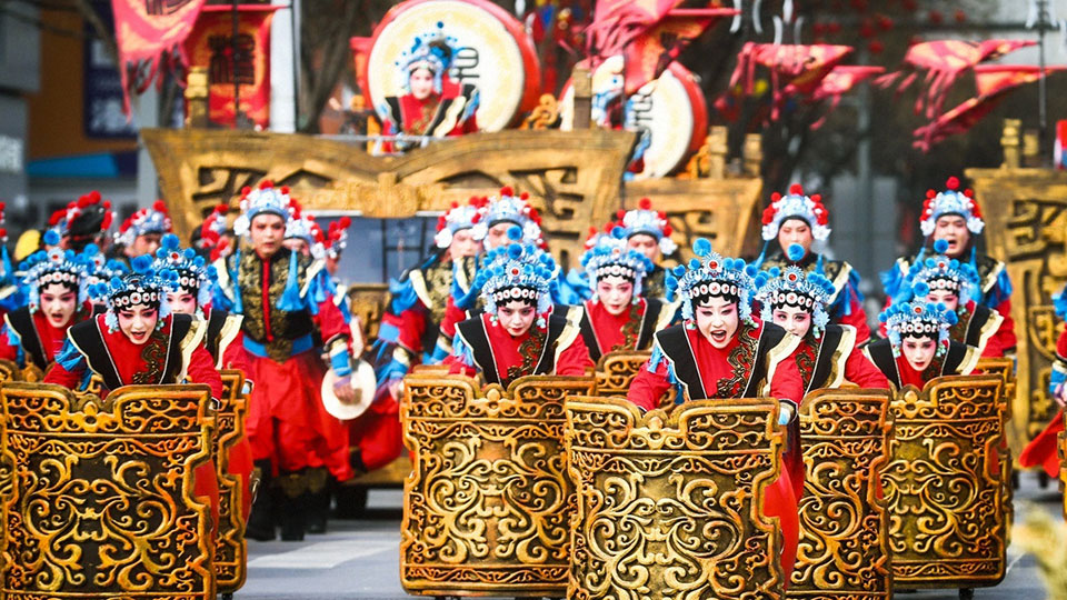 文化中國(guó)行 | 陜西榆林：秧歌盛宴連世界 國(guó)際共舞慶新春